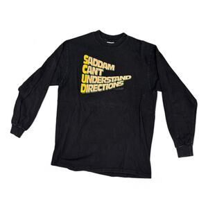 Vintage 1991 Gulf War SCUD Missile Political Satire Long Sleeve Tshirt-Men’s XL